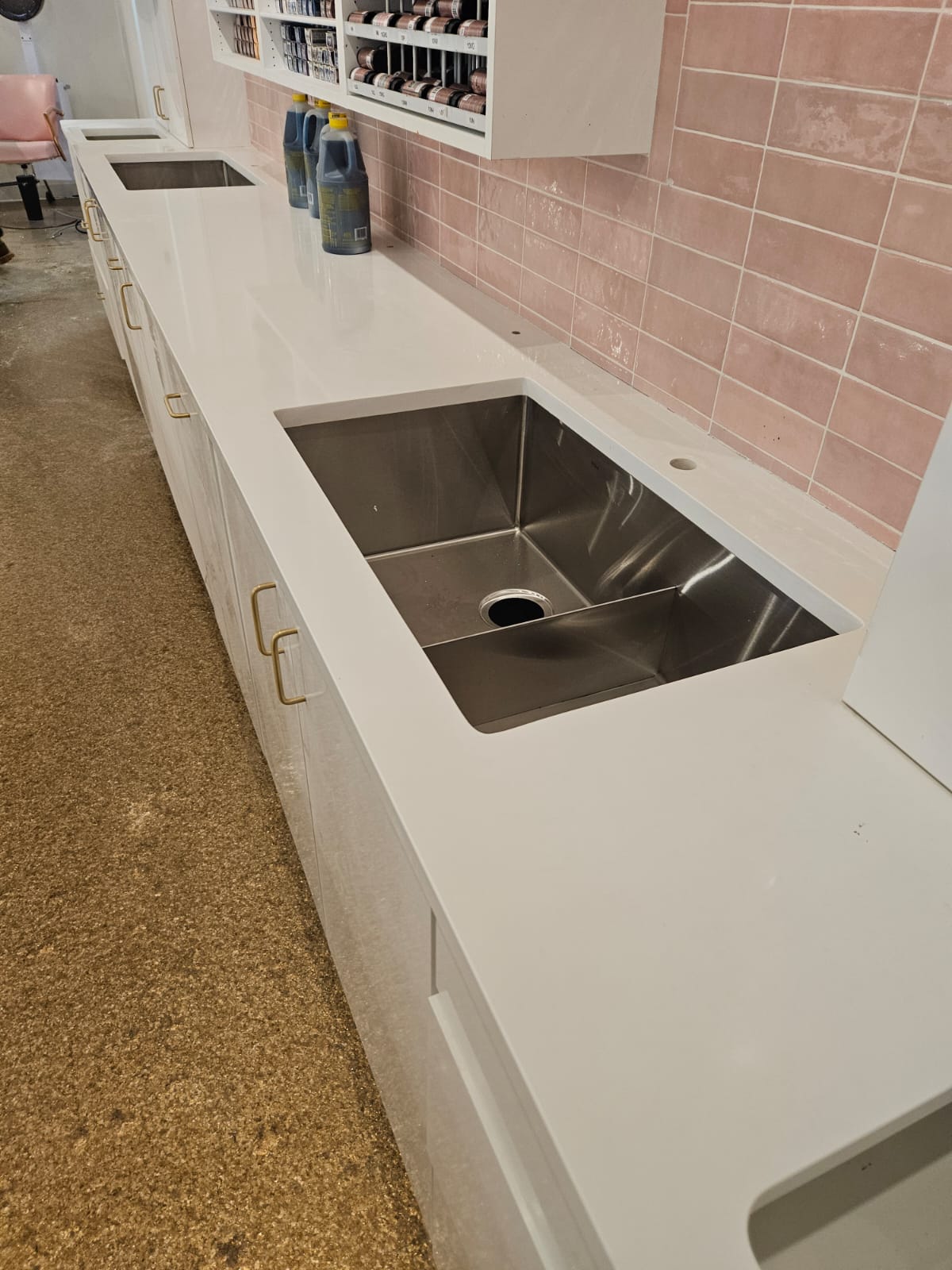 Granite kitchen island
